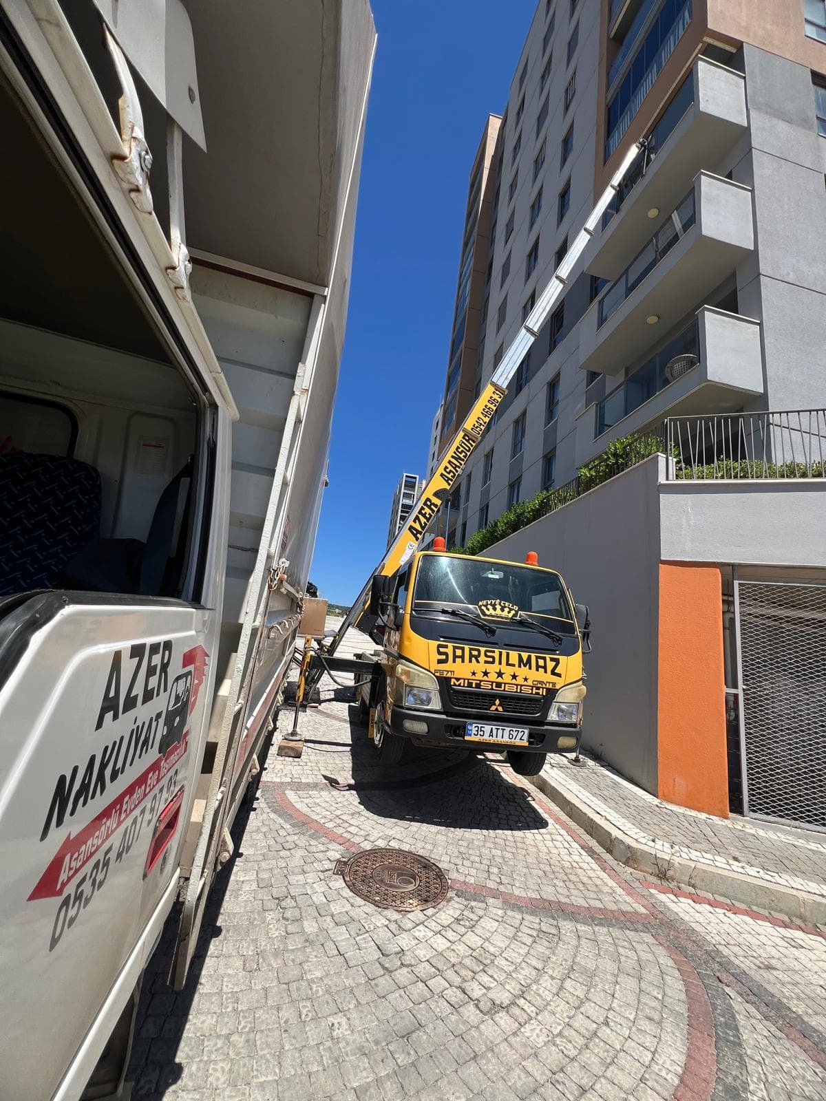 Antalya asansörlü nakliyat hizmeti mobil asansör ile taşıma